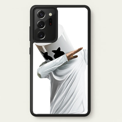 White Helmet DJ Dab  - Marshmello Phone Case for Galaxy Note 20 Ultra