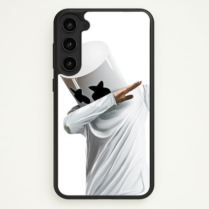 White Helmet DJ Dab  - Marshmello Phone Case for Galaxy S23 Plus