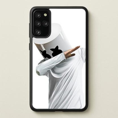 White Helmet DJ Dab  - Marshmello Phone Case for Galaxy S20 Plus