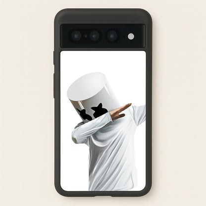 White Helmet DJ Dab  - Marshmello Phone Case for Google Pixel 7 Pro
