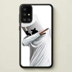 White Helmet DJ Dab  - Marshmello Phone Case for Galaxy A71