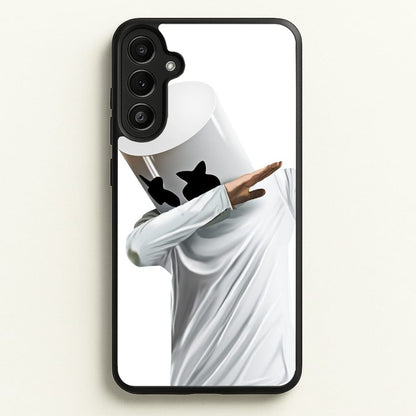 White Helmet DJ Dab  - Marshmello Phone Case for Galaxy A36