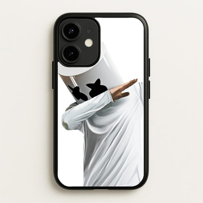 White Helmet DJ Dab  - Marshmello Phone Case for iPhone 12 / 12 Pro