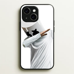 White Helmet DJ Dab  - Marshmello Phone Case for iPhone 14 Plus