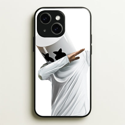 White Helmet DJ Dab  - Marshmello Phone Case for iPhone 14 Plus