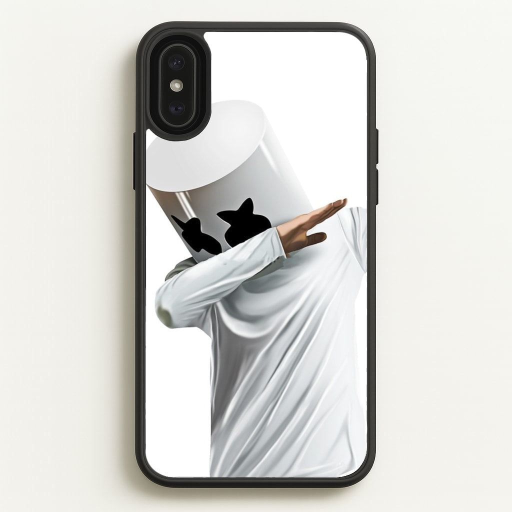 White Helmet DJ Dab  - Marshmello Phone Case for iPhone XS Max
