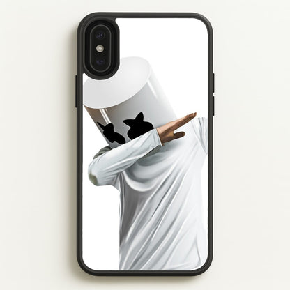 White Helmet DJ Dab  - Marshmello Phone Case for iPhone XS Max