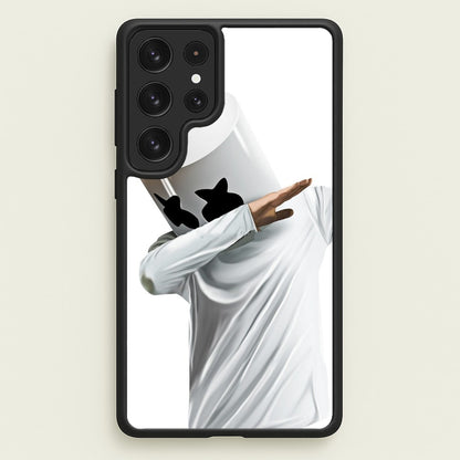 White Helmet DJ Dab  - Marshmello Phone Case for Galaxy S22 Ultra