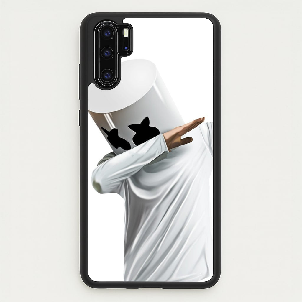 White Helmet DJ Dab  - Marshmello Phone Case for Huawei P30 Pro