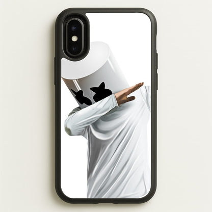 White Helmet DJ Dab  - Marshmello Phone Case for iPhone X / XS