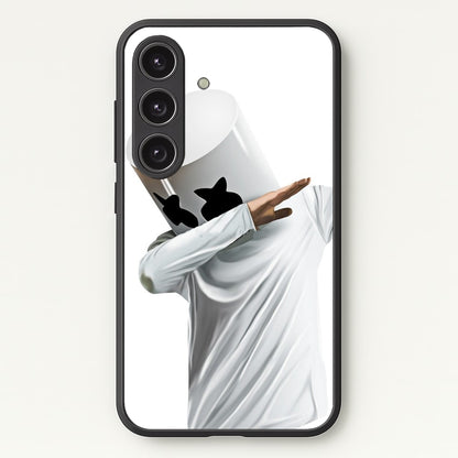 White Helmet DJ Dab  - Marshmello Phone Case for Galaxy S24 Plus