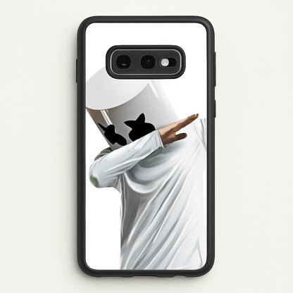 White Helmet DJ Dab  - Marshmello Phone Case for Galaxy S10e