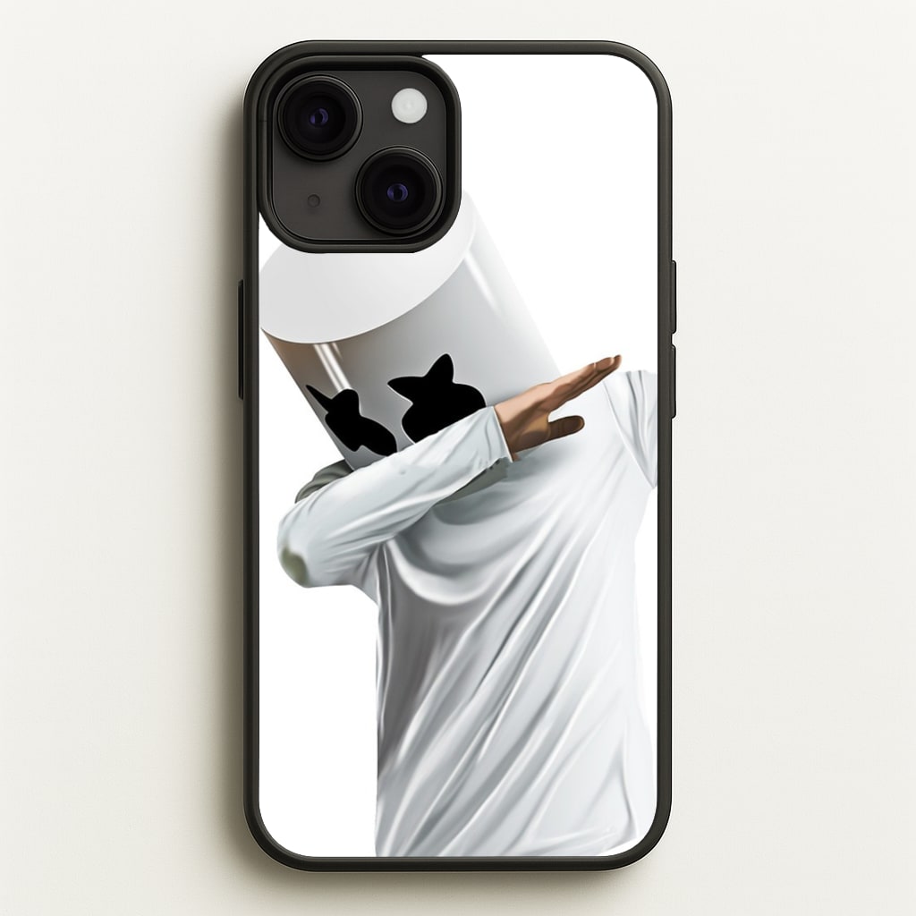 White Helmet DJ Dab  - Marshmello Phone Case for iPhone 13 Mini