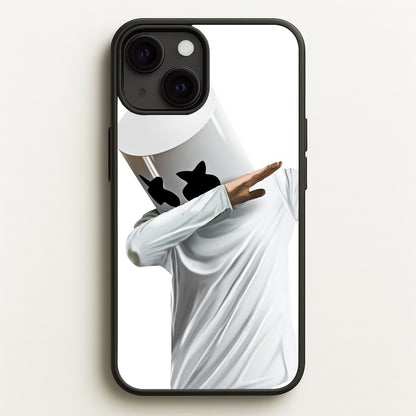White Helmet DJ Dab  - Marshmello Phone Case for iPhone 13 Mini