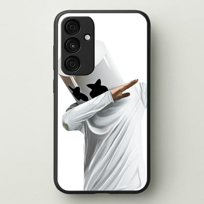 White Helmet DJ Dab  - Marshmello Phone Case for Galaxy A35