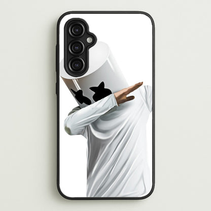 White Helmet DJ Dab  - Marshmello Phone Case for Galaxy A14