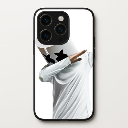 White Helmet DJ Dab  - Marshmello Phone Case for iPhone 14 Pro