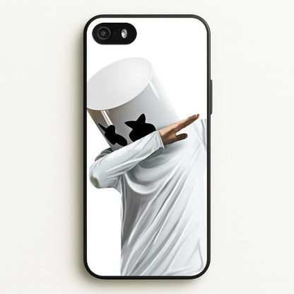 White Helmet DJ Dab  - Marshmello Phone Case for iPhone 5 / 5s / SE 2016