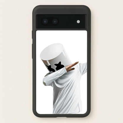 White Helmet DJ Dab  - Marshmello Phone Case for Google Pixel 7a