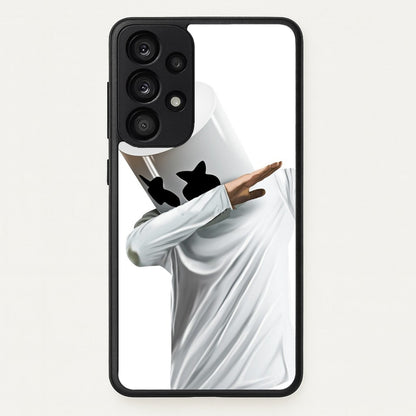 White Helmet DJ Dab  - Marshmello Phone Case for Galaxy A53