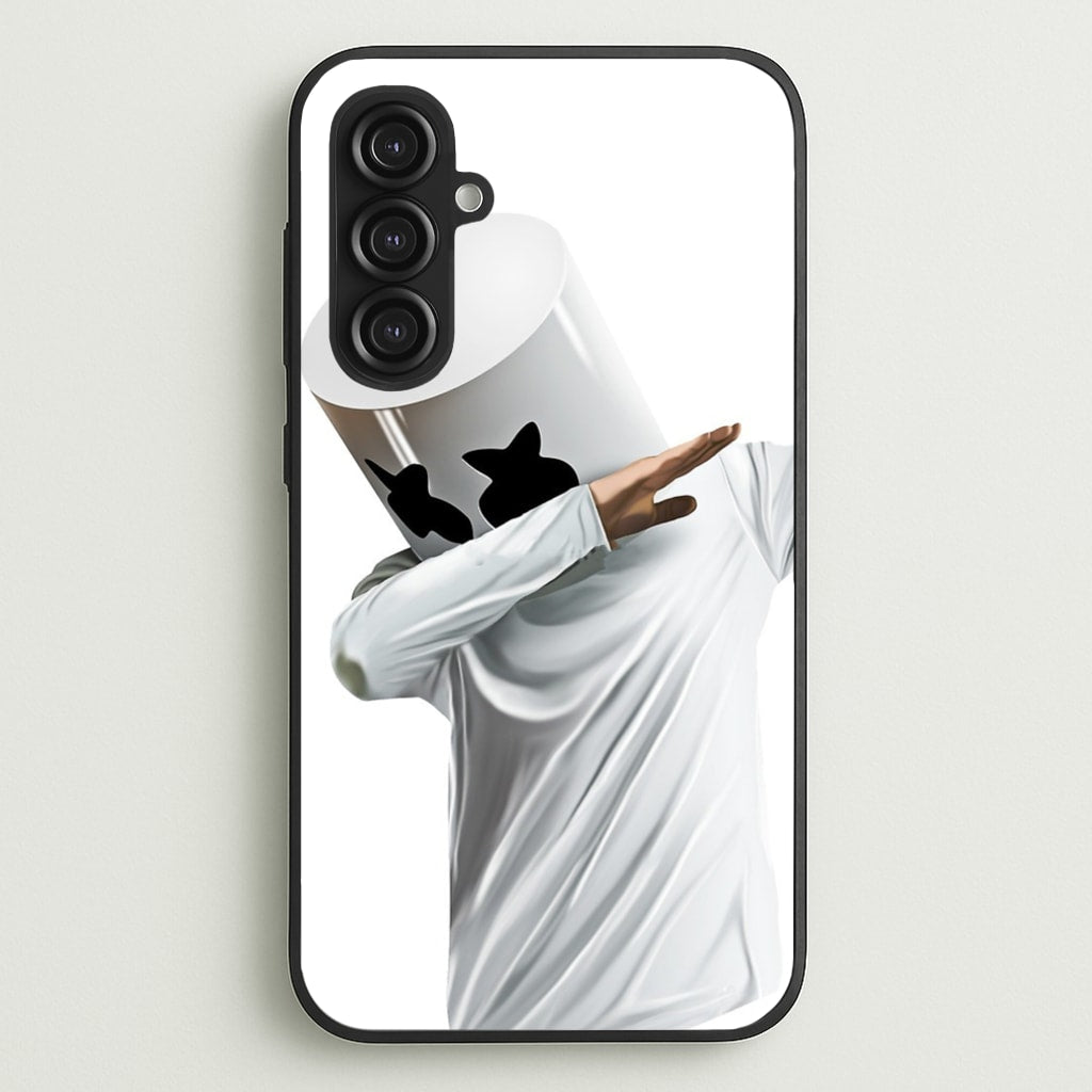 White Helmet DJ Dab  - Marshmello Phone Case for Galaxy S23FE