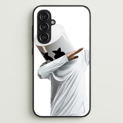 White Helmet DJ Dab  - Marshmello Phone Case for Galaxy S23FE