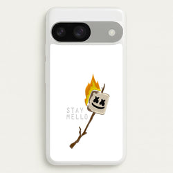 Stay Mello White Helmet DJw - White Helmet DJ  - Marshmello Phone Case for Google Pixel 9 / 9 Pro