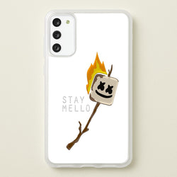 Stay Mello White Helmet DJw - White Helmet DJ  - Marshmello Phone Case for Galaxy A41