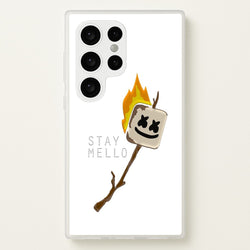 Stay Mello White Helmet DJw - White Helmet DJ  - Marshmello Phone Case for Galaxy S24 Ultra