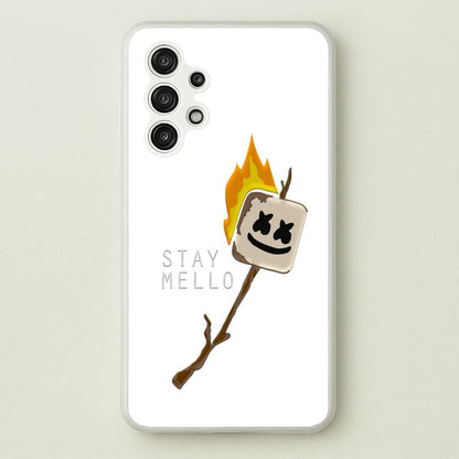 Stay Mello White Helmet DJw - White Helmet DJ  - Marshmello Phone Case for Galaxy A13