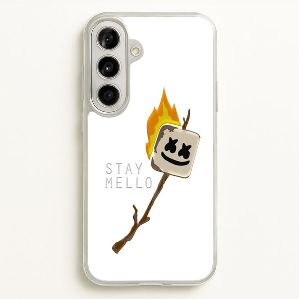 Stay Mello White Helmet DJw - White Helmet DJ  - Marshmello Phone Case for Galaxy A56