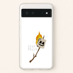 Stay Mello White Helmet DJw - White Helmet DJ  - Marshmello Phone Case for Google Pixel 6