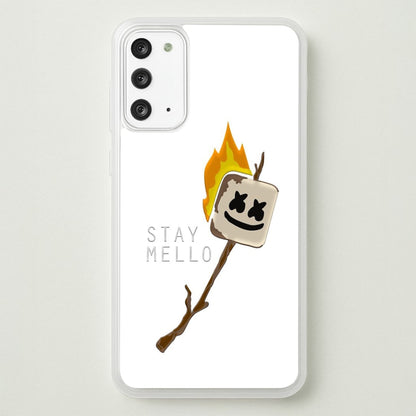 Stay Mello White Helmet DJw - White Helmet DJ  - Marshmello Phone Case for Galaxy Note 20
