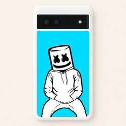 Blue White Helmet DJ  - Marshmello Phone Case for Google Pixel 7a