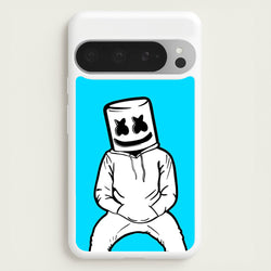 Blue White Helmet DJ  - Marshmello Phone Case for Google Pixel 9 Pro XL