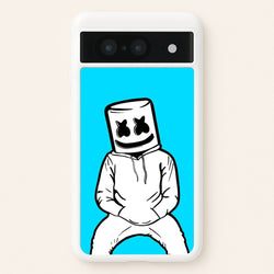 Blue White Helmet DJ  - Marshmello Phone Case for Google Pixel 8