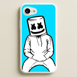 Blue White Helmet DJ  - Marshmello Phone Case for iPhone 16e