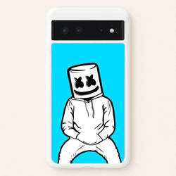 Blue White Helmet DJ  - Marshmello Phone Case for Google Pixel 6