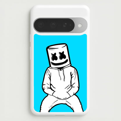 Blue White Helmet DJ Phone Case for Google Pixel 10 Pro XL