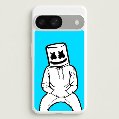 Blue White Helmet DJ  - Marshmello Phone Case for Google Pixel 9 / 9 Pro