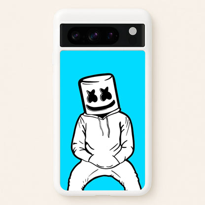 Blue White Helmet DJ  - Marshmello Phone Case for Google Pixel 8 Pro