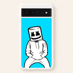 Blue White Helmet DJ  - Marshmello Phone Case for Google Pixel 7