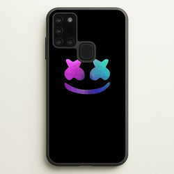 Black White Helmet DJ  - Marshmello Phone Case for Galaxy A21s