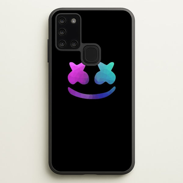 Black White Helmet DJ  - Marshmello Phone Case for Galaxy A21s