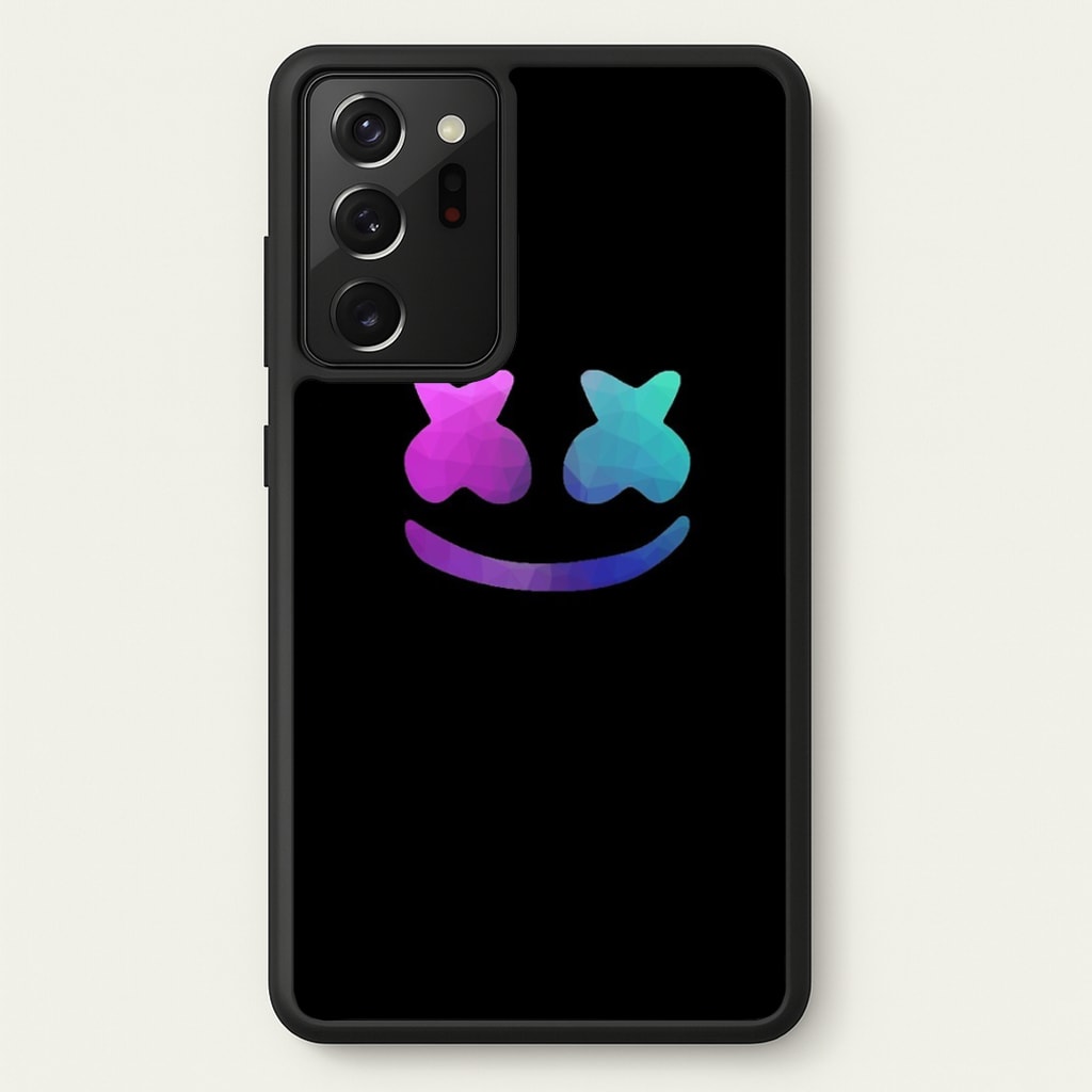 Black White Helmet DJ  - Marshmello Phone Case for Galaxy Note 20 Ultra