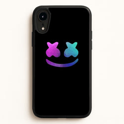 Black White Helmet DJ  - Marshmello Phone Case for iPhone XR