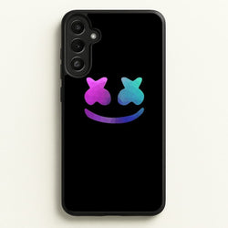 Black White Helmet DJ  - Marshmello Phone Case for Galaxy A34