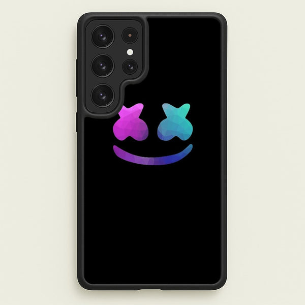 Black White Helmet DJ  - Marshmello Phone Case for Galaxy S22 Ultra