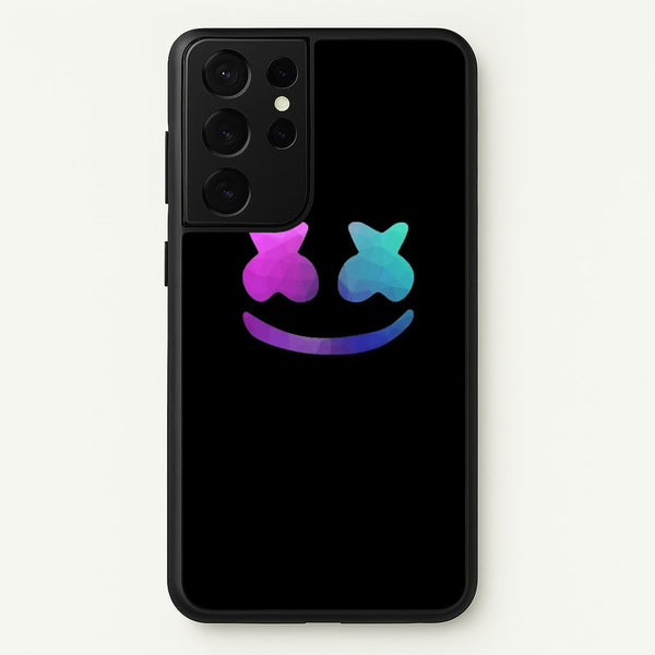 Black White Helmet DJ  - Marshmello Phone Case for Galaxy S21 Ultra