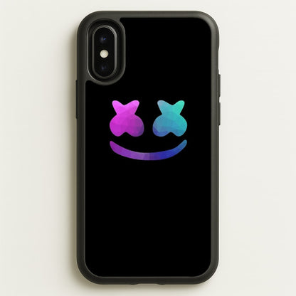 Black White Helmet DJ  - Marshmello Phone Case for iPhone X / XS